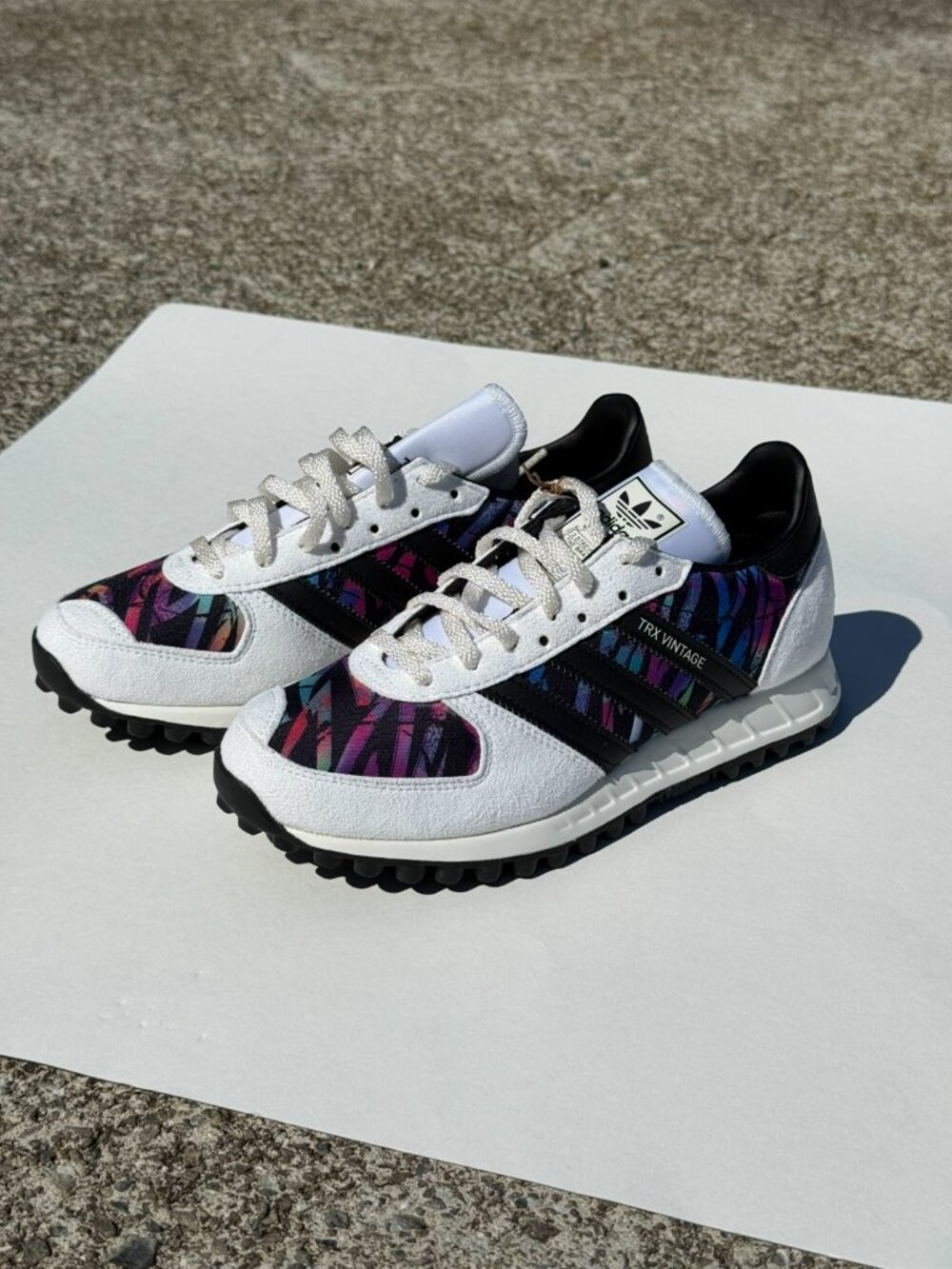 ADIDAS TRX Vintage 'White Multi' Sneaker Men’s Size 5 Multi-Color
